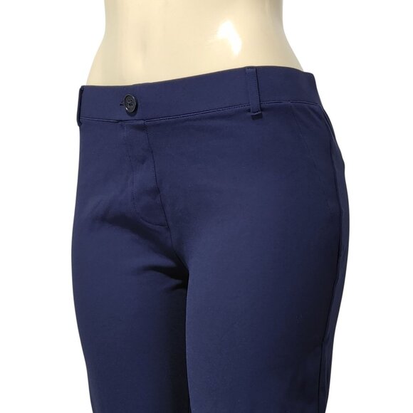 BETABRAND Women's Dress Pull On Pants Cropped Leg Size Large Navy Blue - Picture 8 of 14